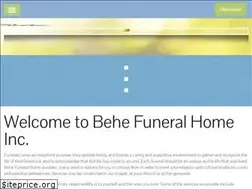 Sites similar to behefuneralhome.com