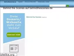 Sites similar to behindthescenes.de