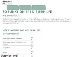 Sites similar to beihilfe-pkv.de