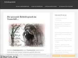 Sites similar to beileidsspruch.de