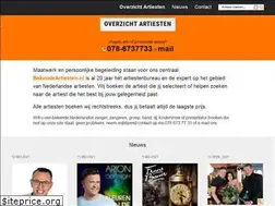 Sites similar to bekendeartiesten.nl