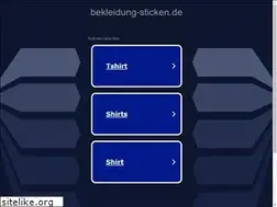 Sites similar to bekleidung-sticken.de