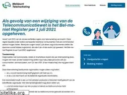 Sites similar to bel-me-niet.nl