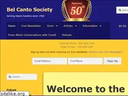 Sites similar to belcantosociety.org