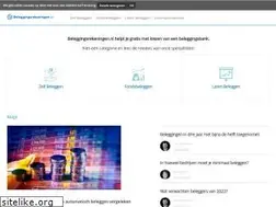 Sites similar to beleggenvergelijking.nl