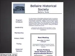 Sites similar to bellairehistoricalsociety.org