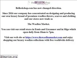 Sites similar to belleekshop.com