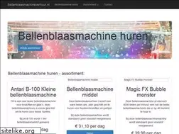 Sites similar to bellenblaasmachineverhuur.nl
