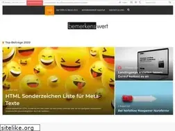 Sites similar to bemerkenswert-seo.de