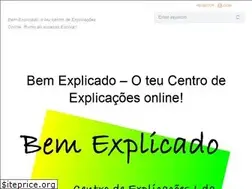 Sites similar to bemexplicado.pt