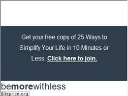 Sites similar to bemorewithless.com