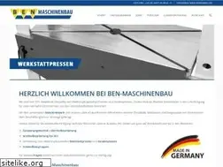 Sites similar to ben-maschinen.de