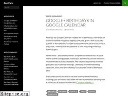 Sites similar to ben-park.co.uk