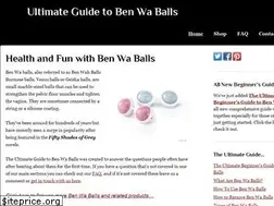 Sites similar to ben-wa-balls.org