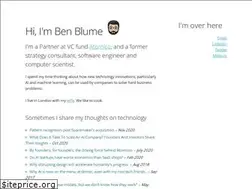 Sites similar to benblume.co.uk