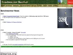 Sites similar to benchwarmerbaseball.com