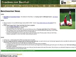 Sites similar to benchwarmerbaseball.net