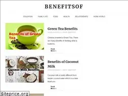 Sites similar to benefitsof.co