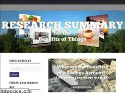 Sites similar to benefitsof.org