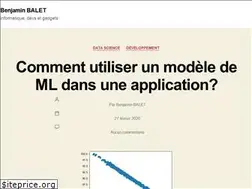 Sites similar to benjamin-balet.info