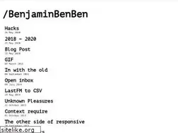 Sites similar to benjaminbenben.com