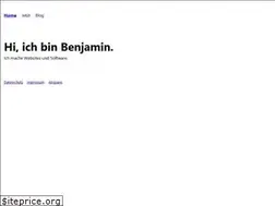 Sites similar to benjamingeese.de