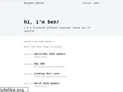 Sites similar to benjaminjohnson.me