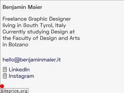 Sites similar to benjaminmaier.it