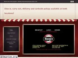 Sites similar to benjisdeliandrestaurant.com