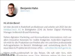 Sites similar to bennihahn.com