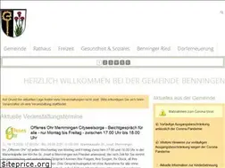 Sites similar to benningen-allgaeu.de