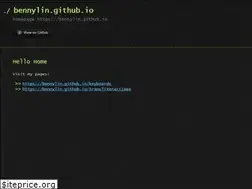 Sites similar to bennylin.github.io