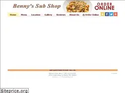 Sites similar to bennyssubshop.com