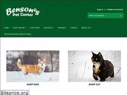 Sites similar to bensonspet.com
