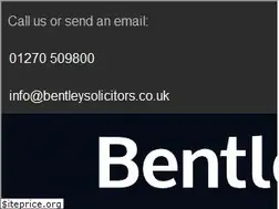 Sites similar to bentleysolicitors.co.uk