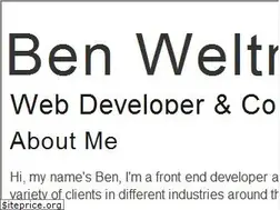 Sites similar to benweltman.com