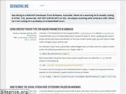 Sites similar to benwong.me