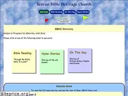 Sites similar to bereanbibleheritage.org