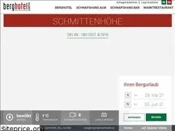 Sites similar to berghotel-schmitten.at