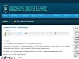 Sites similar to berkshirecricketleague.com