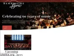 Sites similar to berkshirelyric.org