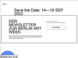 Sites similar to berlinartweek.de