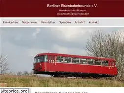 Sites similar to berliner-eisenbahnfreunde.de