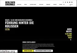 Sites similar to berliner-ensemble.de
