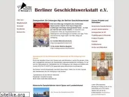 Sites similar to berliner-geschichtswerkstatt.de