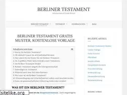 Sites similar to berliner-testament.net