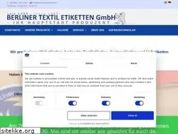 Sites similar to berlinertextiletiketten.de