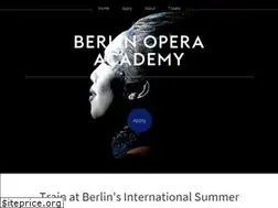 Sites similar to berlinoperaacademy.com