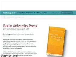 Sites similar to berlinuniversitypress.de