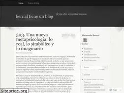 Sites similar to bernaltieneunblog.wordpress.com